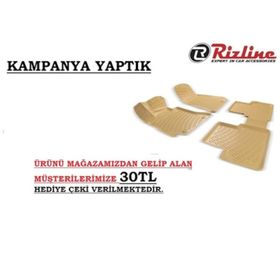 Rizline Mercedes B Serisi W246 2011 Bej 3d Havuzlu Paspas