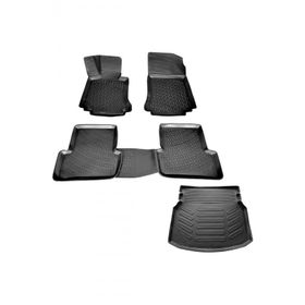 Rizline Mercedes C Serisi W204 Rampalı 2007-2014 Arası 3D Havuzlu Paspas + 3D Bagaj Havuzu