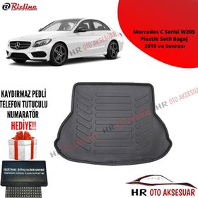 Rizline Mercedes C Serisi W205 Plastik Setli Bagaj 3D Bagaj Havuzu