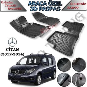 Rizline Mercedes Citan 3D Havuzlu Paspas