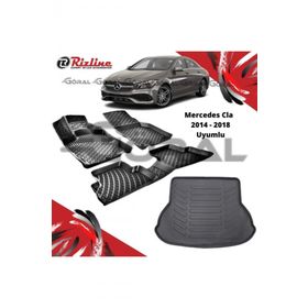 Rizline Mercedes CLA 2014-2018 Uyumlu Paspas ve Bagaj Havuzu Set