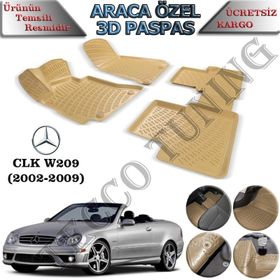Rizline Mercedes CLK W209 2002-2009 Bej 3D Havuzlu Paspas
