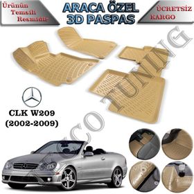 Rizline Mercedes CLK W209 2002-2009 Bej 3D Havuzlu Paspas