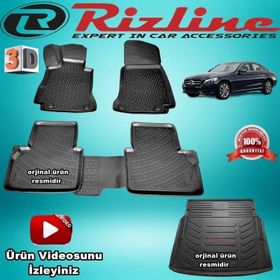Rizline Mercedes E Seri W213 2016 Sonrası 3D Paspas Ve Bagaj Havuzu