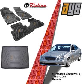 Rizline Mercedes E serisi W 210 1996-2001 3D Paspas Bagaj Havuzu