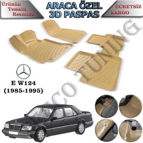 Rizline Mercedes E Serisi W124 1985-1995 Bej 3D Havuzlu Paspas