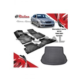 Rizline Mercedes E Serisi W210 1996-2001 Uyumlu Paspas ve Bagaj Havuzu Set