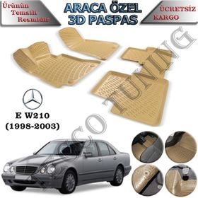 Rizline Mercedes E Serisi W210 1998-2003 Bej 3D Havuzlu Paspas