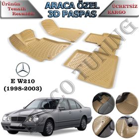 Rizline Mercedes E Serisi W210 1998-2003 Bej 3D Havuzlu Paspas