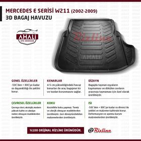 Rizline Mercedes E Serisi W211 2002-2009 3D Bagaj Havuzu