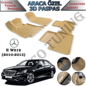 Rizline Mercedes E Serisi W212 2010-2015 Bej 3D Havuzlu Paspas
