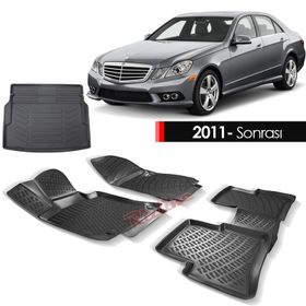 Rizline Mercedes E Serisi W212 2010 Sonrası Bej 3D Paspas Bagaj Havuzu