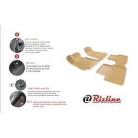 Rizline Mercedes E Serisi W212 Plastik Setli 3D Bagaj Havuzu