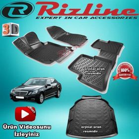 Rizline Mercedes E W212 2010-2016 Bej 3D Havuzlu Paspas
