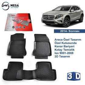 Rizline Mercedes GLA 2014+ 3D Havuzlu Paspas