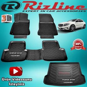 Rizline Mercedes GLA 2014 Sonrası 3D Paspas Bagaj Havuzu