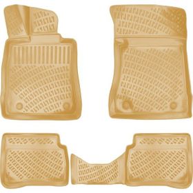 Rizline Mercedes S Seri W221 Short 2006-2013 Uyumlu Bej 3D Havuzlu Paspas