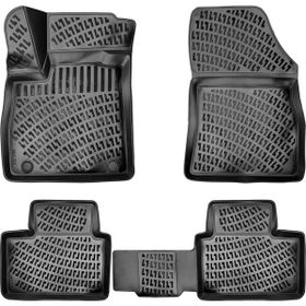 Rizline Mercedes S Serisi W221 2006-2013 3D Siyah 3D Havuzlu Paspas