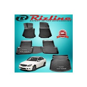 Rizline Mercedes W204 C180 Rampalı 2007-2014 Arası 3D Paspas+Bagaj Havuzu