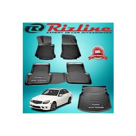 Rizline Mercedes W204 C180 Rampalı 2007-2014 Arası 3D Paspas+Bagaj Havuzu