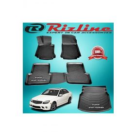 Rizline Mercedes W204 C180 Rampalı 2007-2014 Arası 3D Paspas+Bagaj Havuzu