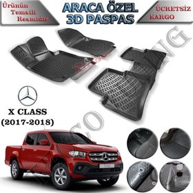 Rizline Mercedes X Class 2017-2018 3D Havuzlu Paspas