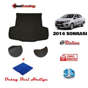 Rizline Mitsubishi Attrage Sedan 2014 Sonrası 3D Bagaj Havuzu