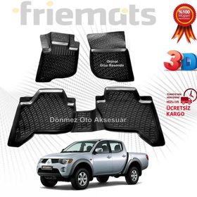 Rizline Mitsubishi L200 3D Havuzlu Paspas