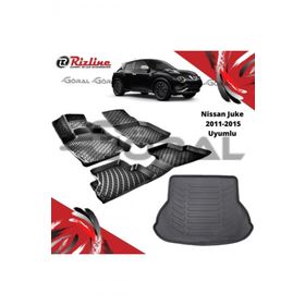 Rizline Nissan Juke 2011-2015 Uyumlu Paspas ve Bagaj Havuzu Set