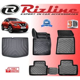 Rizline Nissan Juke 2020 Sonrası 3D Paspas + Bagaj Havuzu