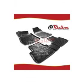 Rizline Nissan Juke Siyah 2015-2020 Arası Son Kasa 4 Parça 3D Havuzlu Paspas
