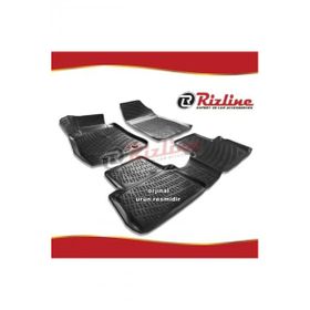 Rizline Nissan Juke Siyah 2015-2020 Arası Son Kasa 4 Parça 3D Havuzlu Paspas