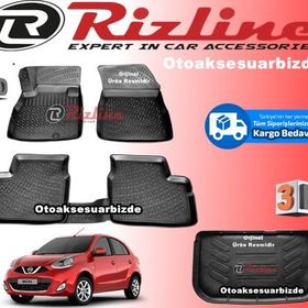 Rizline Nissan Micra 2016 Sonrası 3D Paspas Bagaj Havuzu