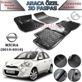 Rizline Nissan Micra 3D 2010-2016 Arası Havuzlu Oto Paspas
