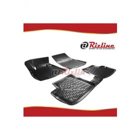 Rizline Nissan Micra Siyah 2011-2016 Arası 4 Parça 3D Havuzlu Paspas