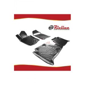 Rizline Nissan Navara Siyah 2006-2014 Arası 4 Parça 3D Havuzlu Paspas