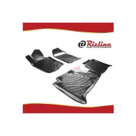 Rizline Nissan Navara Siyah 2006-2014 Arası 4 Parça 3D Havuzlu Paspas