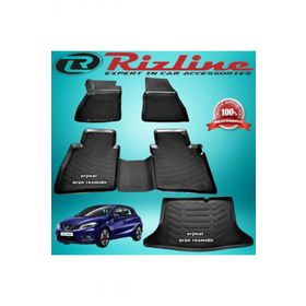 Rizline Nissan Pulsar 2015 2019 Siyah 3D Havuzlu Paspas