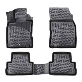 Rizline Nissan Qashqai 2007-2013 Uyumlu 3D Siyah Havuzlu Paspas