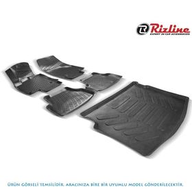Rizline Nissan Qashqai 2014 Sonrası 3D Paspas Bagaj Havuzu