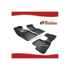 Rizline Nissan Qashqai Siyah 2007-2014 Arası 4 Parça 3D Havuzlu Paspas