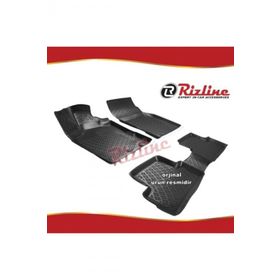 Rizline Nissan Qashqai Siyah 2014-2020 Arası 4 Parça 3D Havuzlu Paspas