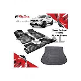 Rizline Nissan Qashqai Tekna 2014 ve Sonrası Paspas ve Bagaj Havuzu Set