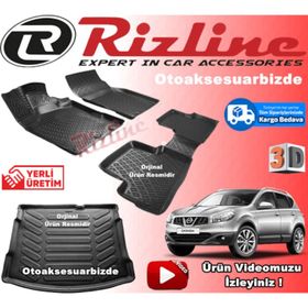 Rizline Nissan Qashqai VİSİA 3D Bagaj Havuzu