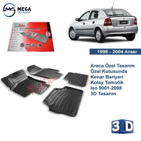 Rizline Opel Astra G 1998-2004 Siyah Seti 3D Havuzlu Paspas