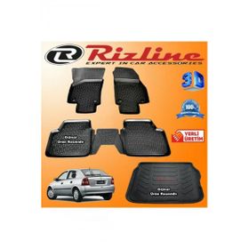 Rizline Opel Astra G 3D Paspas + 3D Bagaj Havuzu HB 1998-2009 Arası Siyah Set