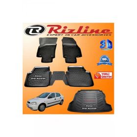 Rizline Opel Astra G 3D Paspas + 3D Bagaj Havuzu Sedan 1998-2009 Arası Siyah Set