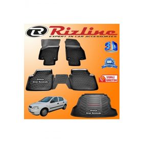 Rizline Opel Astra G 3D Paspas + 3D Bagaj Havuzu Sedan 1998-2009 Arası Siyah Set