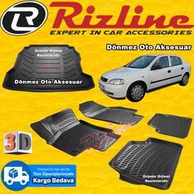 Rizline Opel Astra G Havuzu Sedan 1998-2009 Siyah 3D Bagaj Havuzu