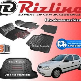 Rizline Opel Astra G Havuzu Sedan 1998-2009 Siyah 3D Bagaj Havuzu